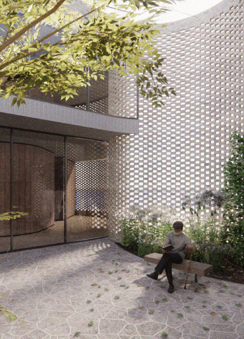 Charred Wooden Shingles and Cross-Laminated Timber Panels Define a Community-Centric Space  
