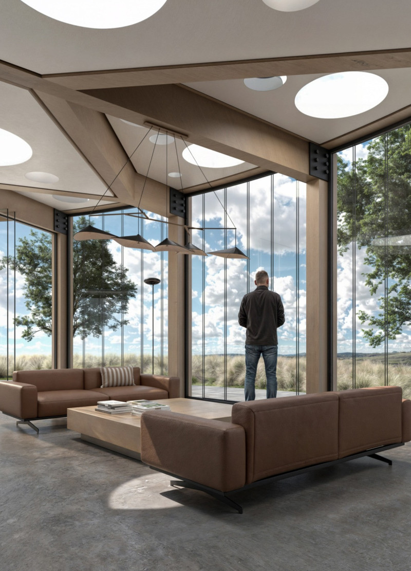 Charred Wooden Shingles and Cross-Laminated Timber Panels Form Sustainable Urban Workspace  