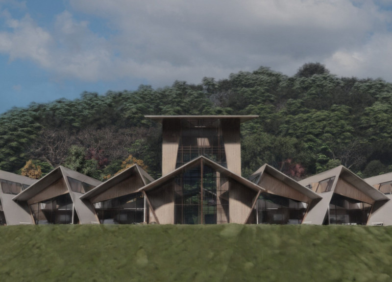 Circular Layout With Geothermal Systems And Wood-Centric Design For Wellness Residences