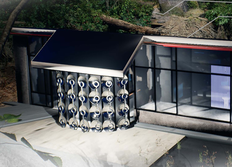 Thermal Limestone Mass and Rainwater Harvesting Systems in Sustainable Residential Design  