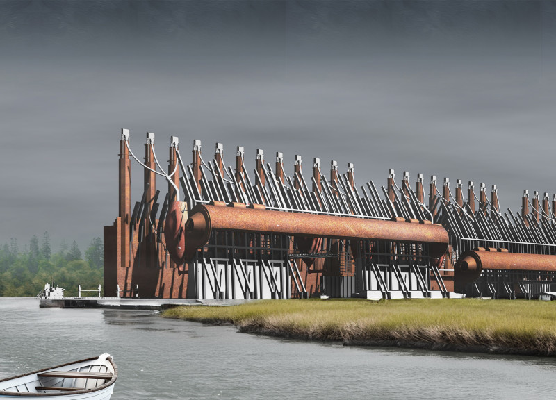 Charred Wooden Shingles and Cross-Laminated Timber Create a Flexible Community Hub  