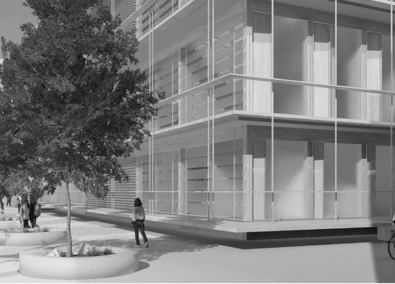 Charred Wooden Shingles and Cross-Laminated Timber Create a Seamless Indoor-Outdoor Community Space