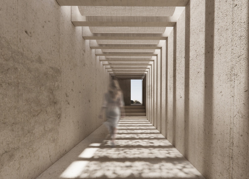 Charred Wooden Shingles and Cross-Laminated Timber Panels in a Flexible Community Space  