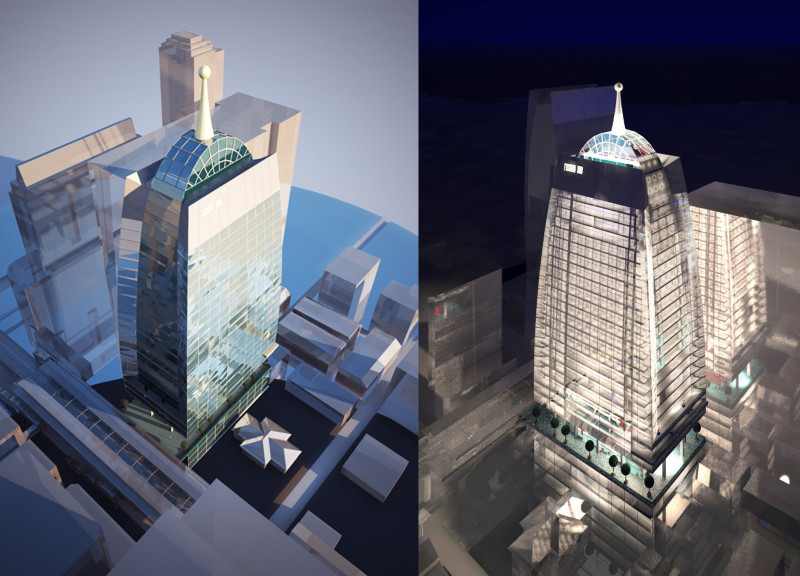 Sustainable Glass Facade Meets Community Interaction in A Multi-Use Urban Hub
