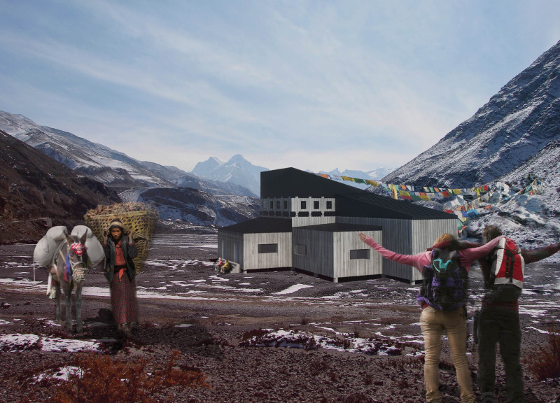 Galvanized Steel And Charred Shingles Frame A Sustainable Mountain Lodge For Trekkers