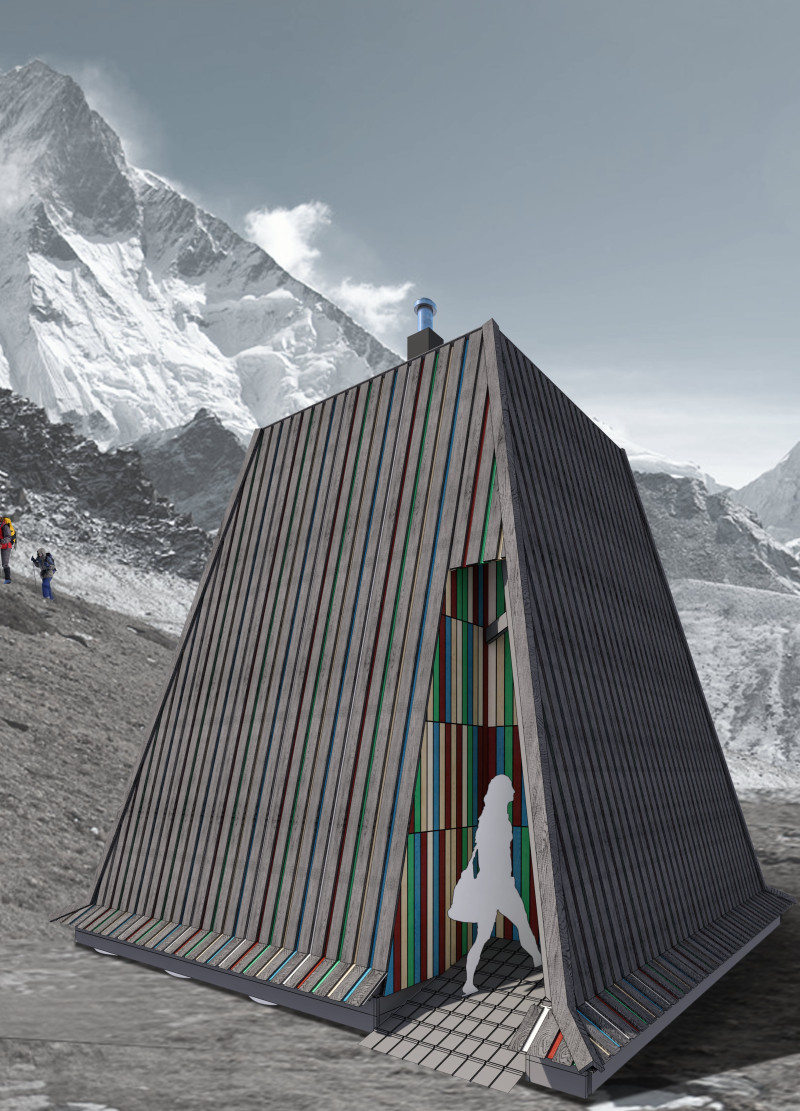 Sustainable Retreat Featuring Cross-Laminated Timber Panels and Charred Wooden Shingles in the Himalayas