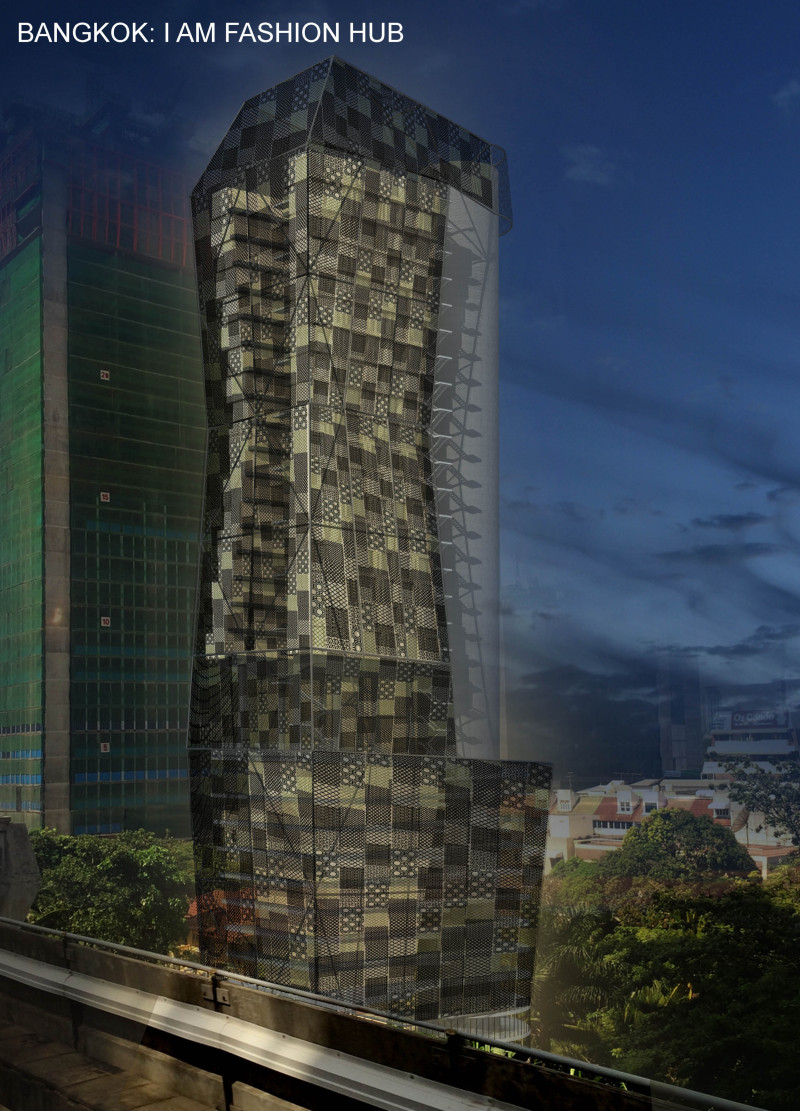 Recycled Metal Grills and Cultural Motifs Shape a Community Hub in Bangkok