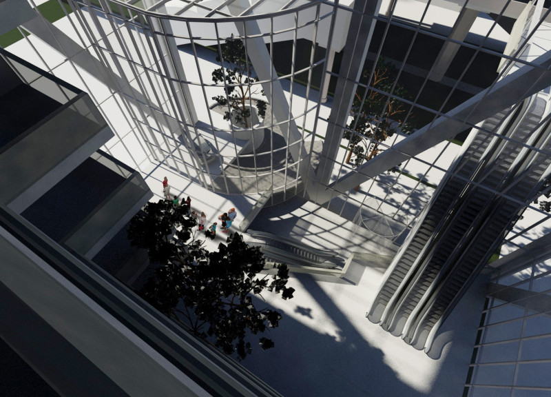 Glass Facades and Native Landscaping Blend to Create a Multifunctional Fashion Hub  