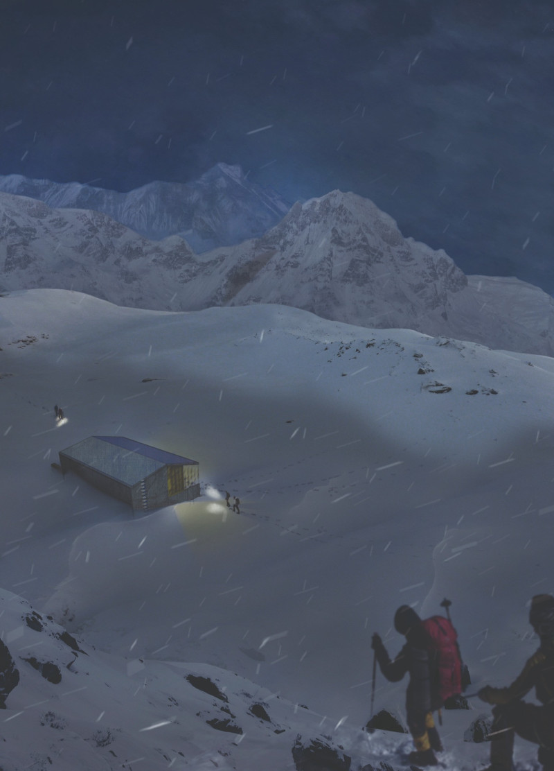 Cross-Laminated Timber Hut With Cantilevered Design for Alpine Resilience  
