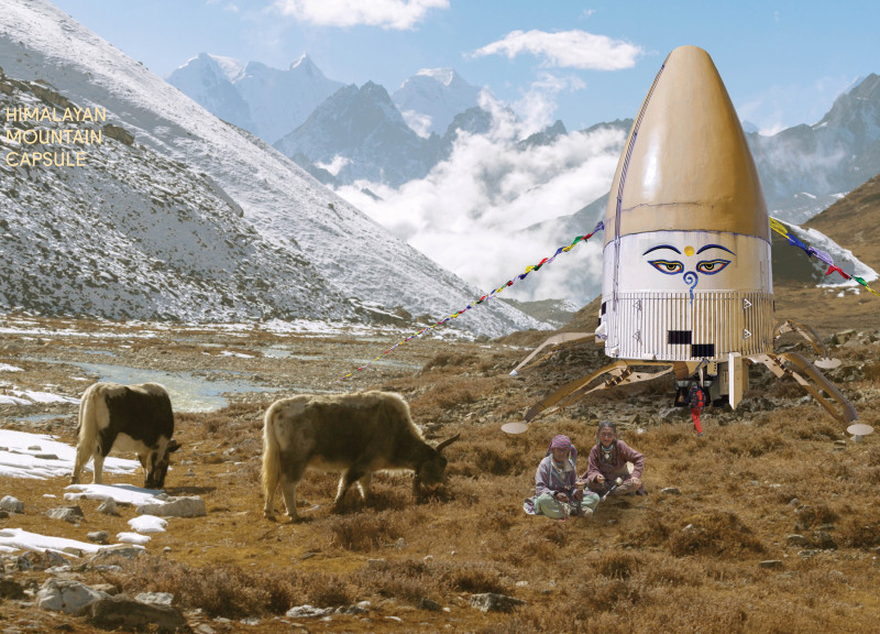 Aerodynamic Structure Featuring Lightweight Alloys and Sustainable Timber for High-Altitude Living