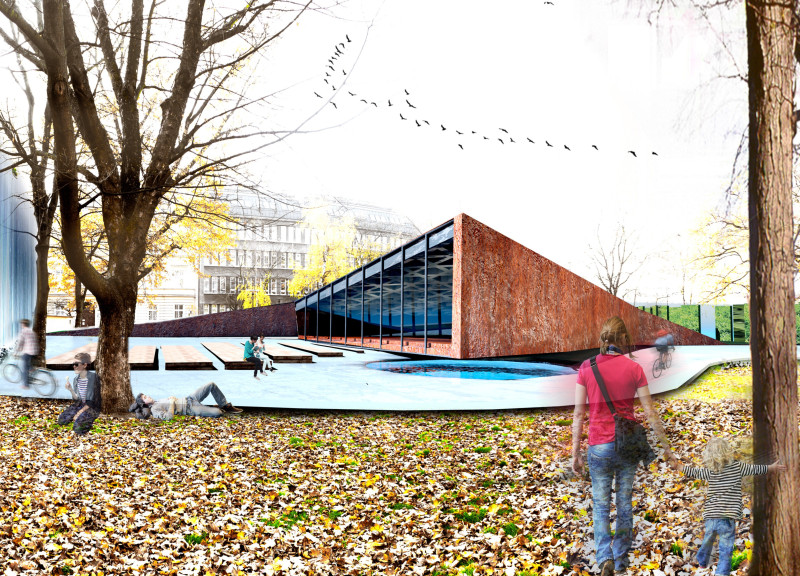 Community wellness center featuring cross-laminated timber and charred wood shingles for enhanced environmental integration  