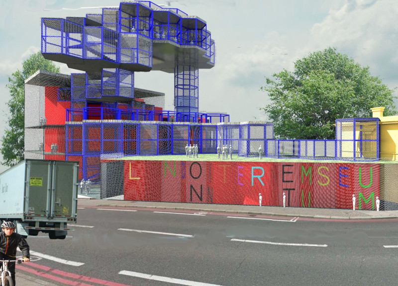 Hexagonal Steel Framework and Expansive Glass Facades Defining a Modern Cultural Hub