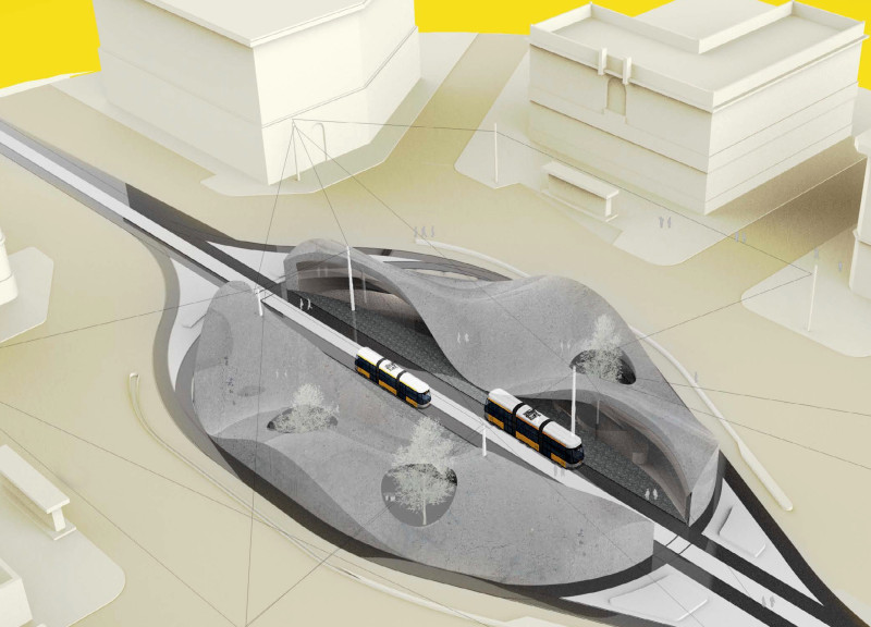 Translucent Concrete Shells and Pneumatic Structures Enhancing Urban Public Space  