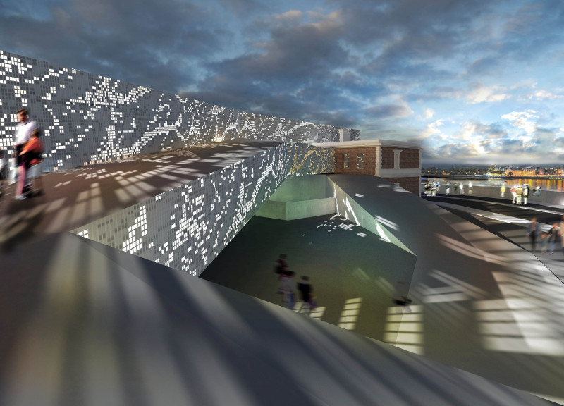 Smart Glass Facades and Polished Concrete Define a Sustainable Space for Digital Culture