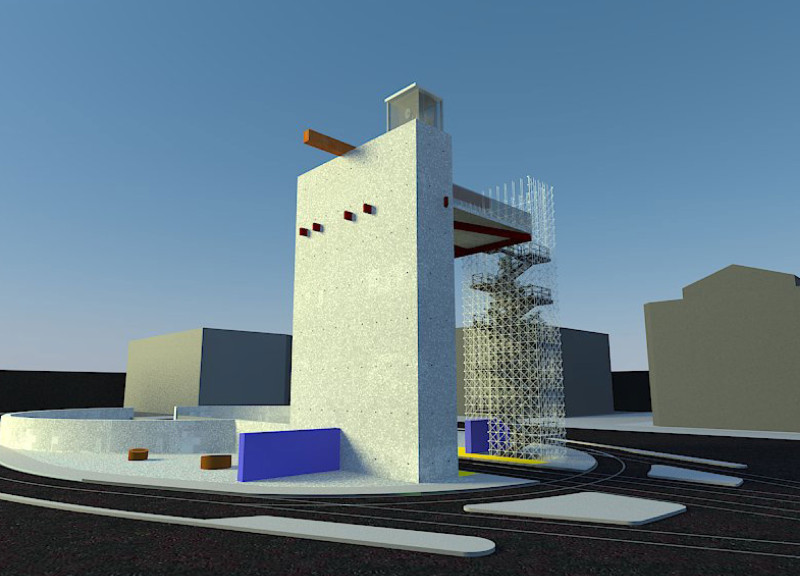 Amphitheater Constructed With Concrete and Interactive Scaffolding Transforming Civic Engagement in the Heart of Rome