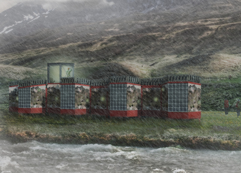 Hexagonal Cabins Featuring Climate-Resilient PVC and Renewable Energy Solutions
