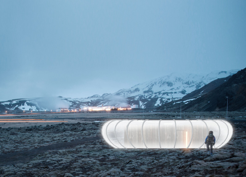 Circular Shelter Crafted From Charred Timber With ETFE Membrane Integration