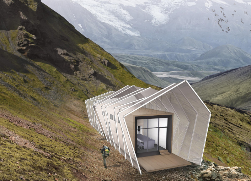 Suspended Structure With Cross-Laminated Timber and Sustainable Energy Solutions