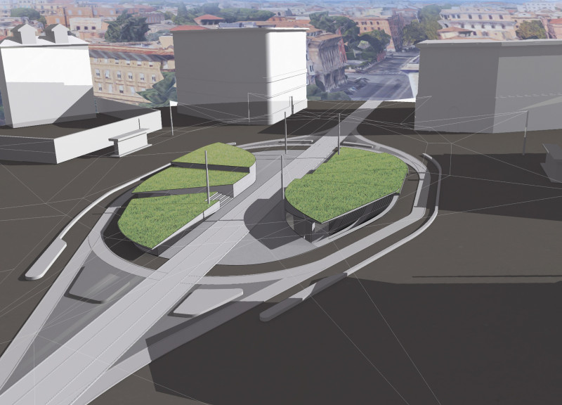 Green Roof Canopy with Transparent Facades Supporting Community Engagement in Urban Poetry Space