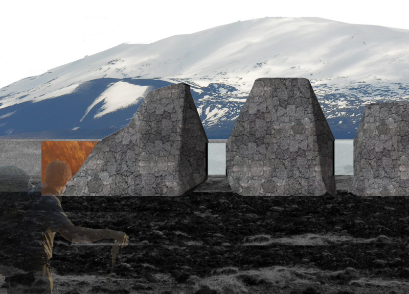 Basalt Structures with Cross-Laminated Timber and Volcanic Stone in a Natural Retreat