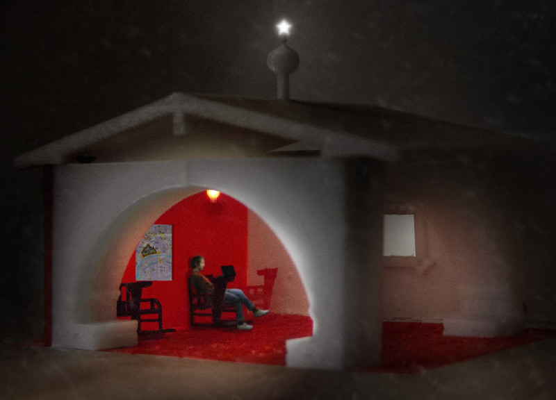 Rest Stops Featuring Curved Roofs and Timber Interiors Along the Trans-Siberian Railway