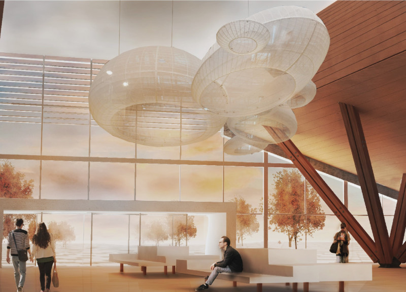 Charred Wooden Shingles and Vaulted Ceilings Create a Sustainable Event Space in Latvia