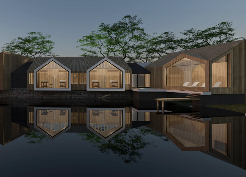 Natural Light-Filled Retreat Crafted From Timber and Glass Overlooking Serene Waters