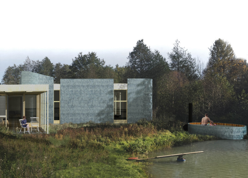 Precast Concrete Cylinders and Solar Integration Shaping a Sustainable Spa Experience  