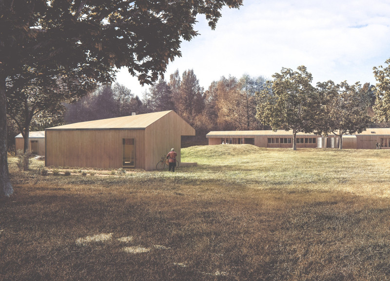 Charred Wooden Shingles and Passive Design Creating a Natural Retreat for Wellness 
