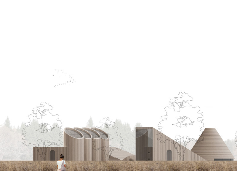 Wellness Retreat Utilizing Cross-Laminated Timber and Charred Wood for Sustainable Integration with Nature