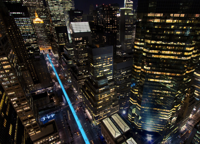 Linear Aquatic Space with Double-Glazing Above Park Avenue
