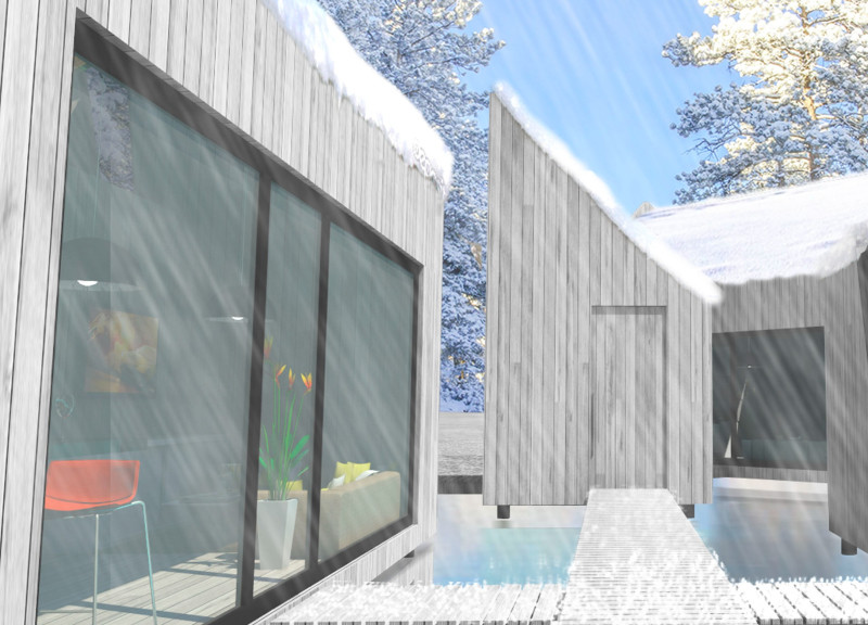 Charred Wooden Shingles and Cross-Laminated Timber Create Serene Rural Wellness Retreat