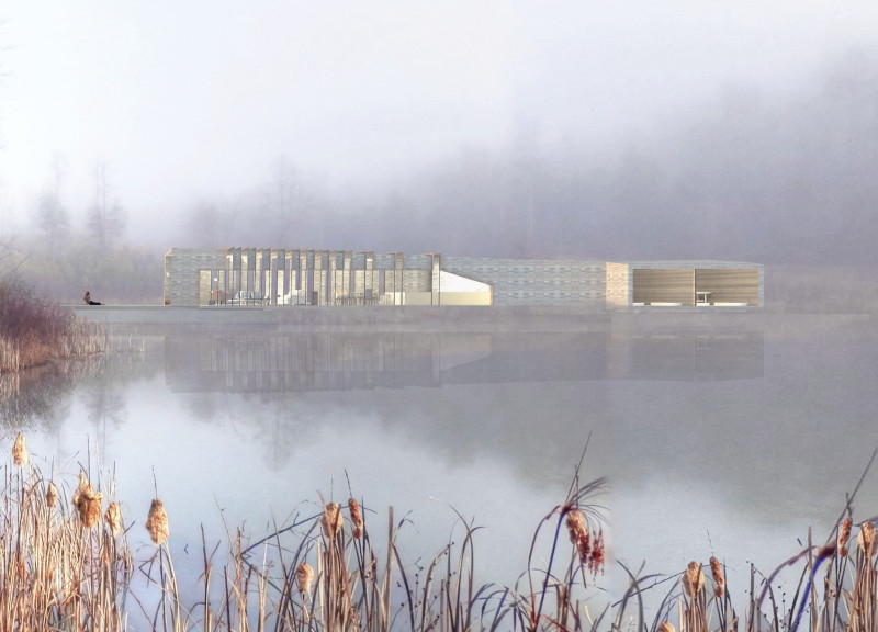 Wellness Retreat Featuring Sustainable Cross-Laminated Timber and Charred Wood Design Elements