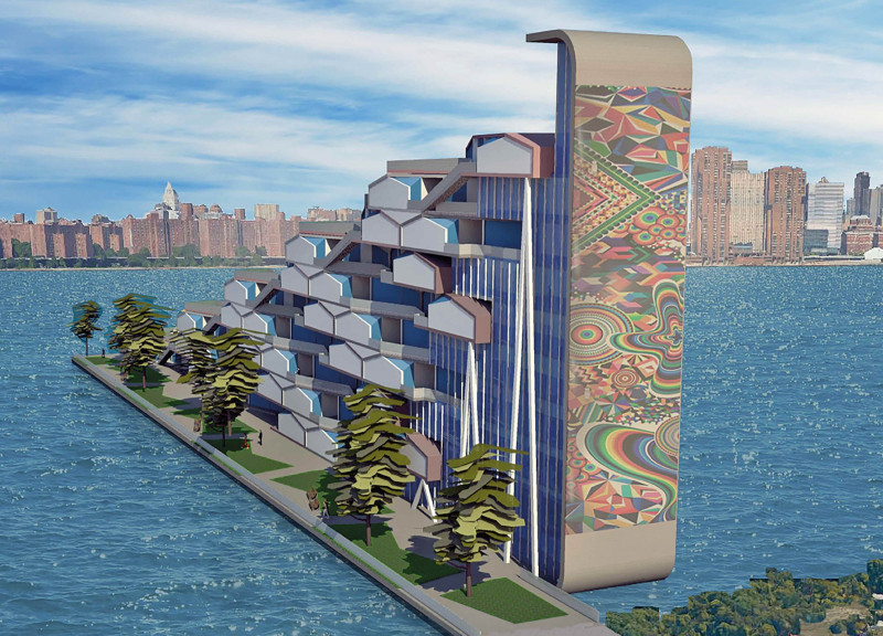 Charred Wooden Shingles and 3D Printed Structures Create Sustainable Urban Living