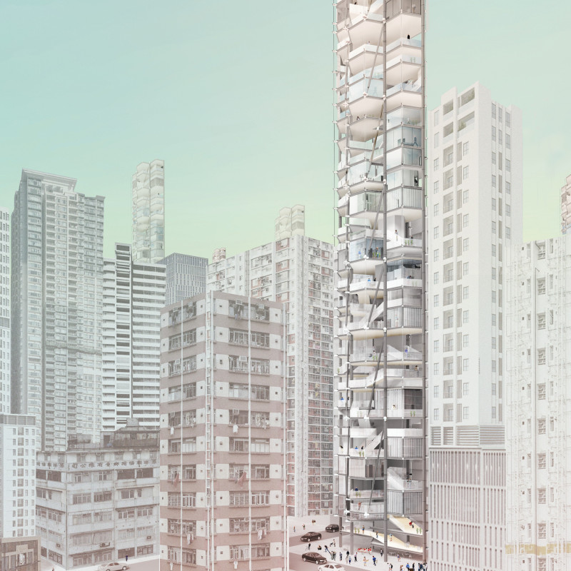Hexagonal Living Units Crafted From Sustainable Materials Promoting Community Interaction in Urban Housing