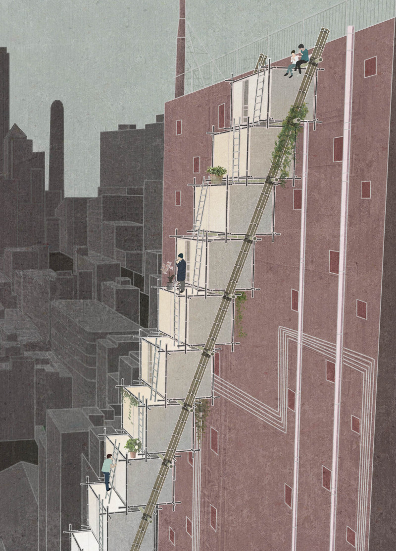 Bamboo Framework With Vertical Integration for Compact Urban Living
