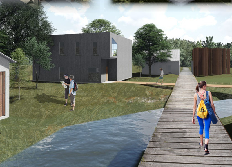 Charred Wooden Shingles and Cross-Laminated Timber Panels Create a Tranquil Meditation Retreat