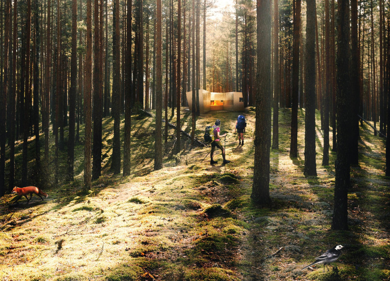 Reflective Glass and Cross-Laminated Timber Retreat Nestled in the Latvian Wilderness