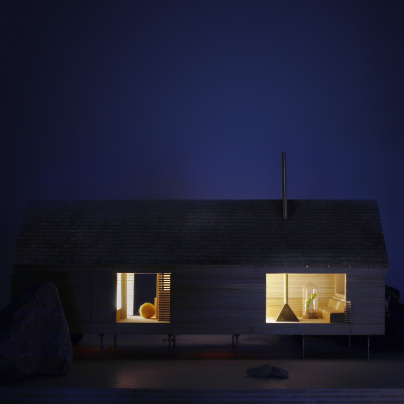 Charred Wooden Shingles and Cross-Laminated Timber Form a Flexible Seasonal Residence