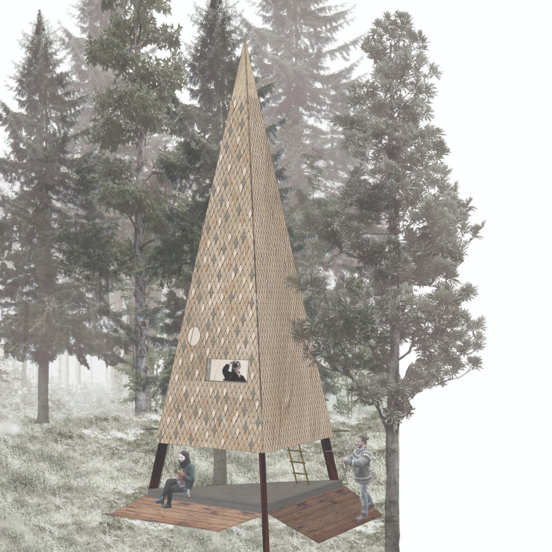 Elevated Retreat Crafted from Local Timber and Adaptable Facades Nestled in the Forest