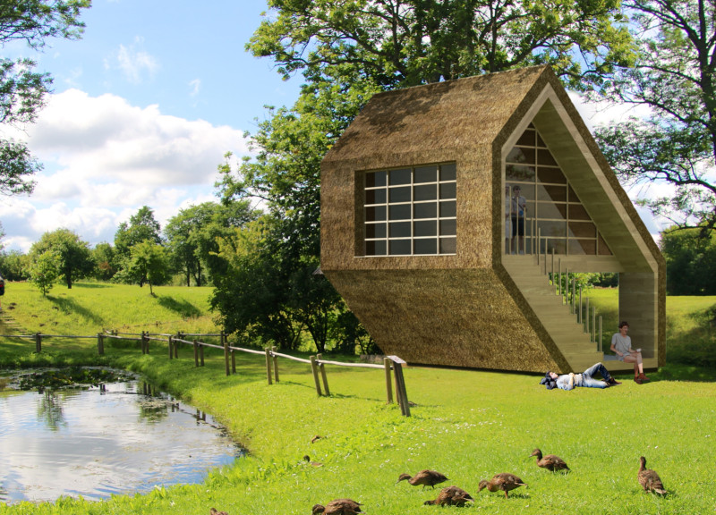 Charred Wooden Shingles Elevate A Sustainable Cabin Amidst Latvia's Scenic Trails
