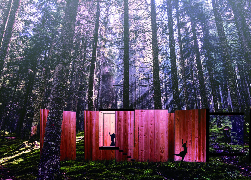 Charred Wood Shingles and Cross-Laminated Timber Create a Sustainable Urban Haven  