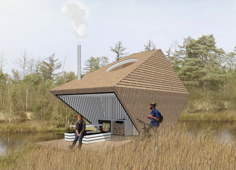 Charred Wood And Geometric Forms Create A Reflective Retreat In The Latvian Wilderness