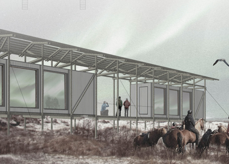 Charred Wooden Shingles and Panoramic Views in Sustainable Accommodation Design  