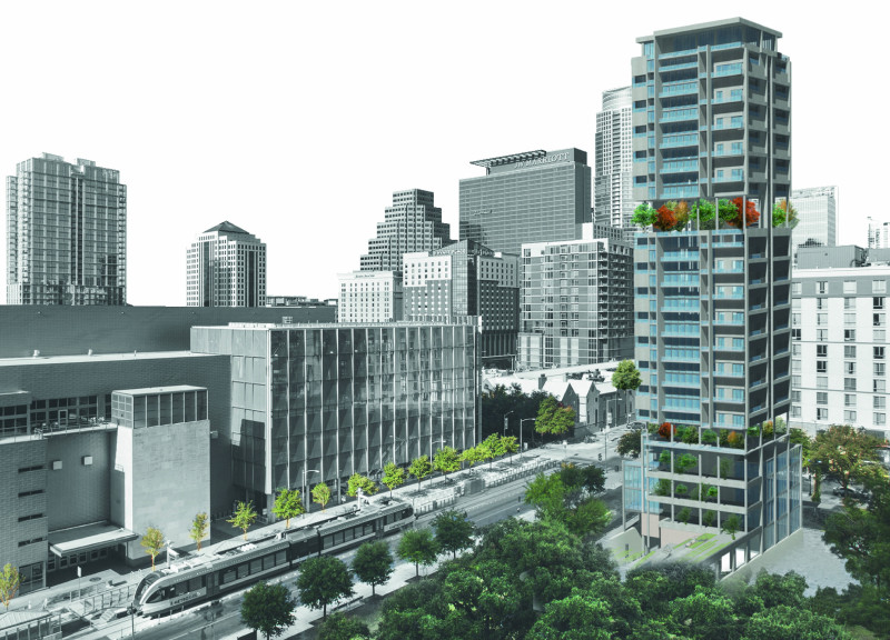 Vertical Farming and Green Roof Integration in a Sustainable Urban Tower