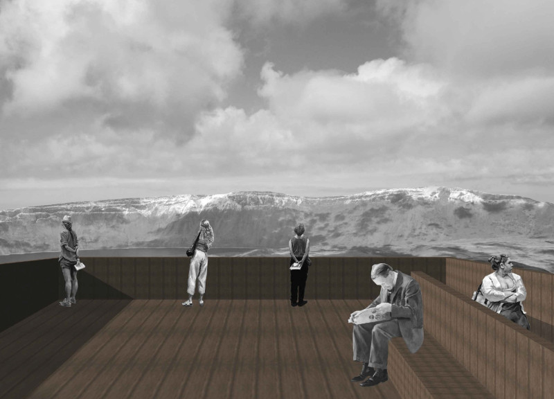 Natural Wood Accents and Glass Facades Create Elevated Lookouts Amid Volcanic Landscapes
