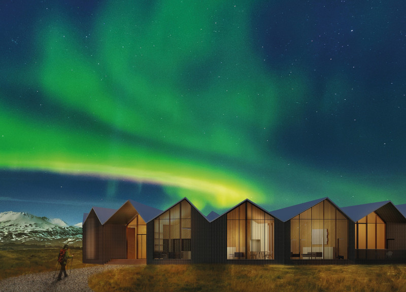 Charred Wooden Shingles and Panoramic Glass Create a Sustainable Retreat in Iceland's Serene Landscape