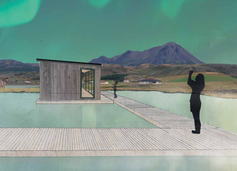 Floating Accommodations With Charred Wooden Shingles and Panoramic Views Over Iceland's Geothermal Landscape