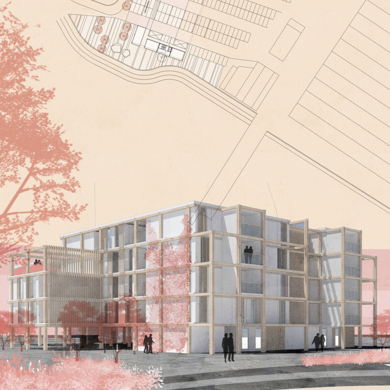 Cross-Laminated Timber Framework With Communal Gardens in Affordable Urban Housing  
