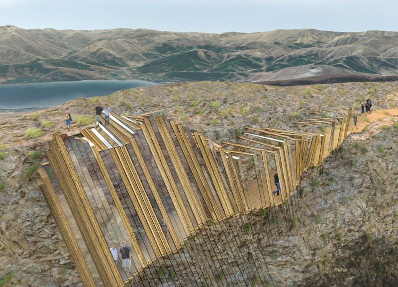 Charred Wooden Shingles and Cross-Laminated Timber Form a Contemporary Vantage Point Over Nature